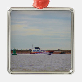 Ornamento De Metal Barco Piloto de Harwich Haven
