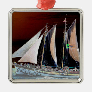 Ornamento De Metal Barcos à Vela