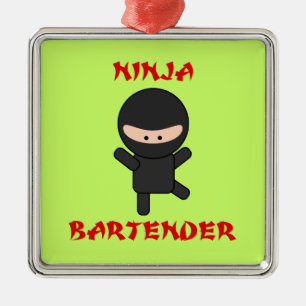 Ornamento De Metal Barman de Ninja