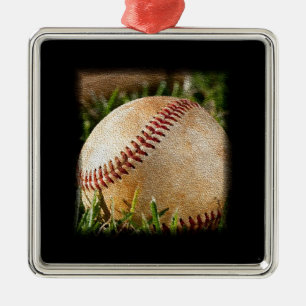 Ornamento De Metal Baseball