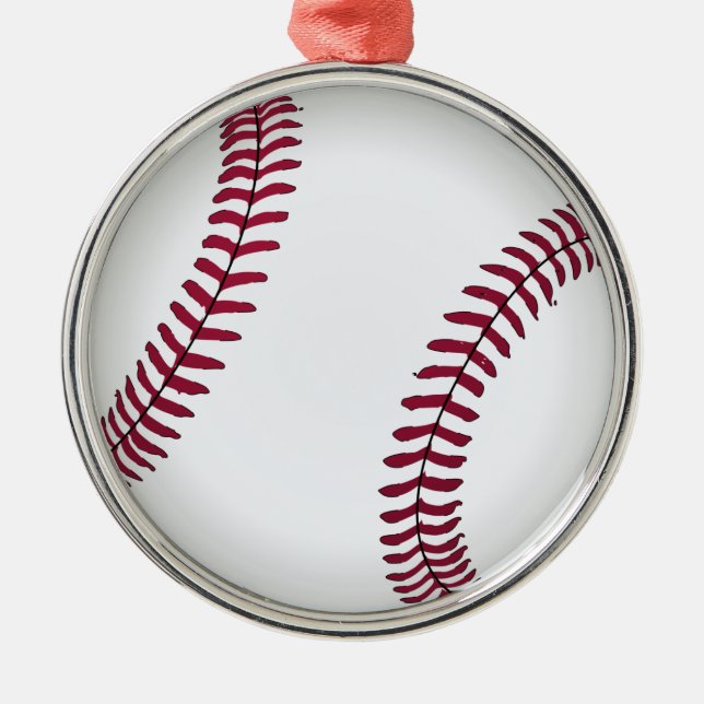 Ornamento De Metal Baseball Personalizado (Frente)