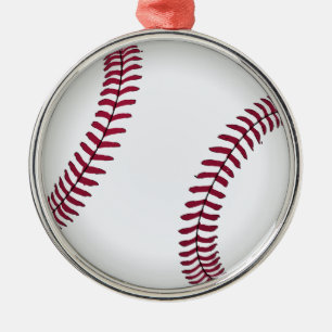 Ornamento De Metal Basebol feito sob encomenda