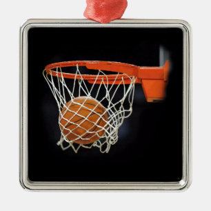 Ornamento De Metal Basquete