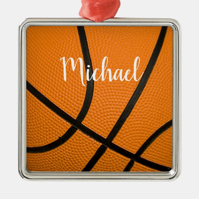 Ornamento De Metal Basquete (Frente)