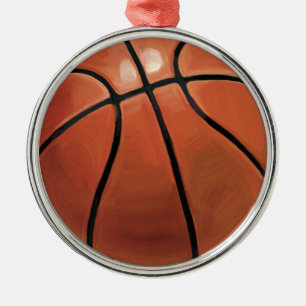 Ornamento De Metal Basquete