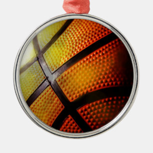 Ornamento De Metal Basquete