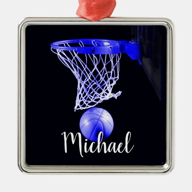 Ornamento De Metal Basquete (Frente)