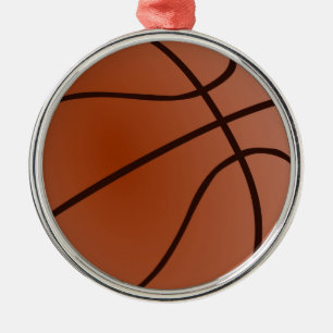 Ornamento De Metal Basquete