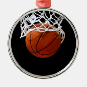 Ornamento De Metal Basquete