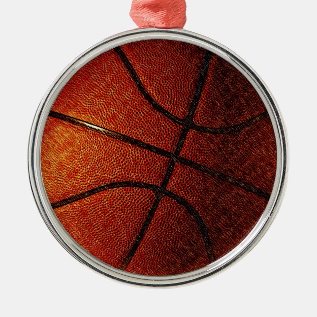 Ornamento De Metal Basquete (Frente)