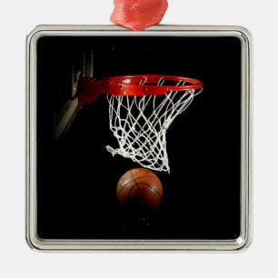 Ornamento De Metal Basquete