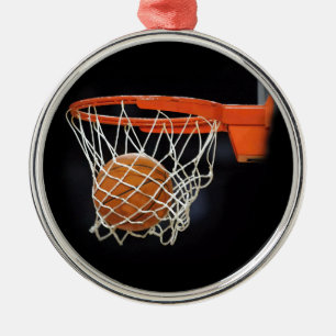 Ornamento De Metal Basquete