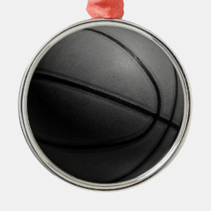Ornamento De Metal Basquete preto e branco