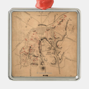 Ornamento De Metal Batalha de Gettysburg 11