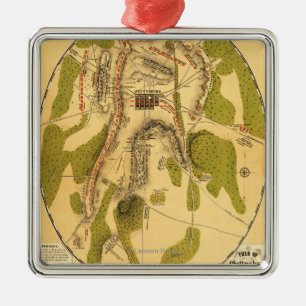 Ornamento De Metal Batalha de Gettysburg 7