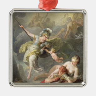 Ornamento De Metal Batalha entre Minerva e Marte, 1771