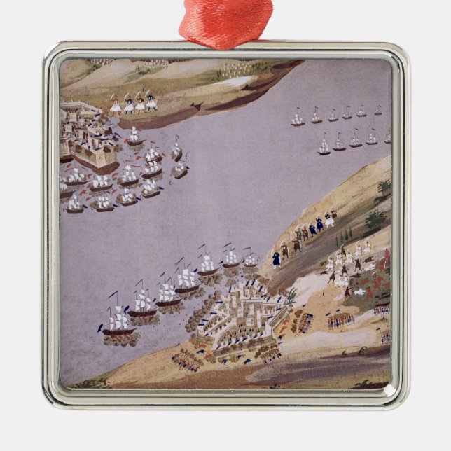 Ornamento De Metal Batalhas para as ilhas de Crete e de Samos, placa (Frente)