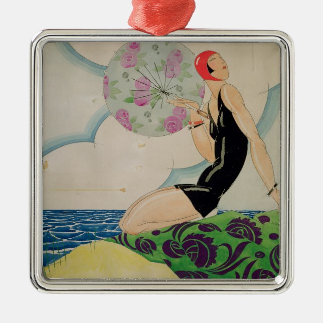 Ornamento De Metal Bather, c.1925 (Frente)
