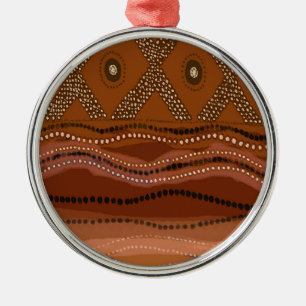 Ornamento De Metal Batik Caribenho - Pequeno