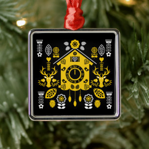 Ornamento De Metal Bauernmalerei Folk Art