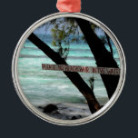 Ornamento De Metal Beach Chairs Rum Point Grand Cayman<br><div class="desc">Foto tirada em Rum Point Grand Cayman</div>