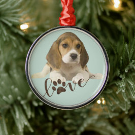 Ornamento De Metal Beagle