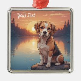 Ornamento De Metal Beagle por Lake