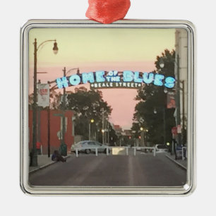 Ornamento De Metal Beale Street Memphis