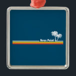 Ornamento De Metal Bean Point Beach Florida<br><div class="desc">Bean Point é uma das praias mais relaxantes da Ilha Anna Maria na Flórida.</div>