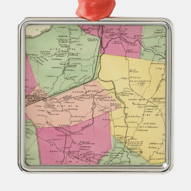 Ornamento De Metal Bedford, cidade (Frente)