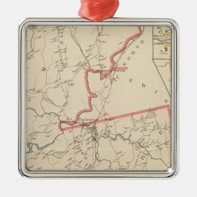 Ornamento De Metal Bedford, Somers (Frente)