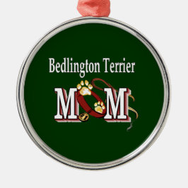 Ornamento De Metal Bedlington Terrier Dog MOM
