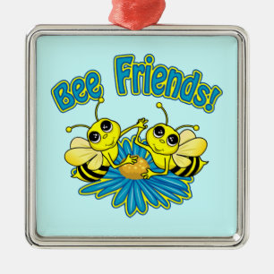 Ornamento De Metal Bee Friends
