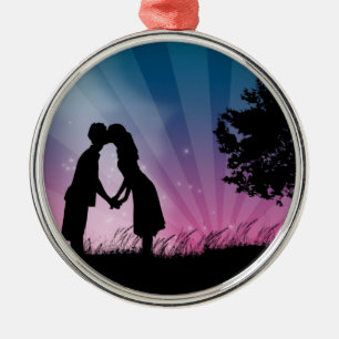 Ornamento De Metal Beija-Me