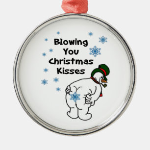 Ornamento De Metal Beijinhos de Natal para Você