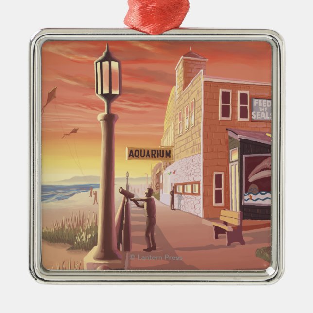 Ornamento De Metal Beira-mar, opinião de OregonAquarium (Frente)