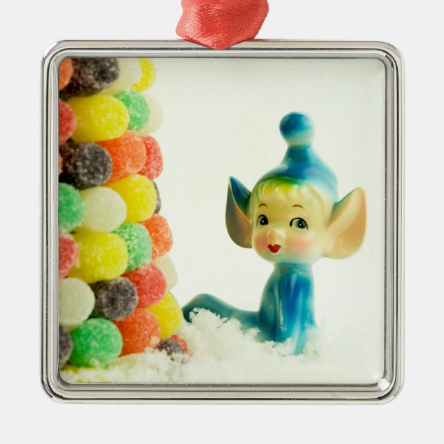 Ornamento De Metal Bela a Pixie Elf (Frente)