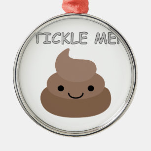 Ornamento De Metal Bela Passagem Para Mim, Poop Emoji