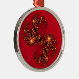 Ornamento De Metal Beleza Celestial na Arte Cósmica em 3D Vivid