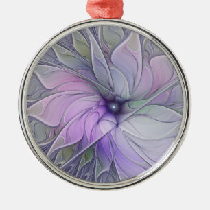 Ornamento De Metal Beleza Deslumbrante Arte Fractal Abstrata Moderna