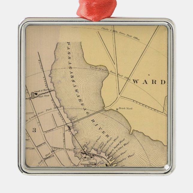 Ornamento De Metal Belfast, Maine 2 (Frente)