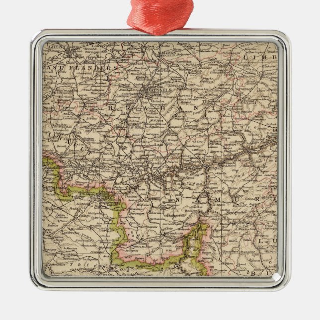 Ornamento De Metal Bélgica, Luxemburg (Frente)