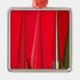 Ornamento De Metal Belo Design vermelho