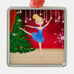 Ornamento De Metal Belo Natal de Ballerina Holiday