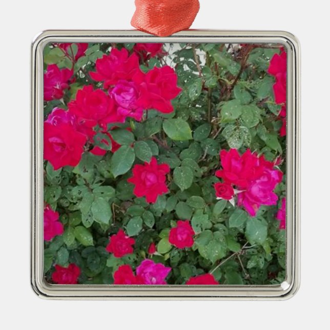 Ornamento De Metal Belos Flores (Frente)