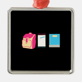 Ornamento De Metal Bem-Vindo À Escola