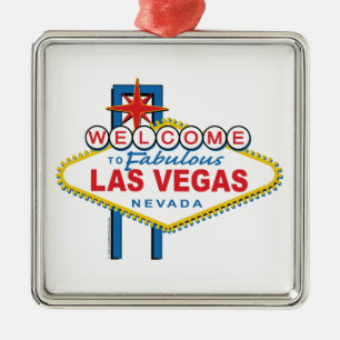 Ornamento De Metal Bem-vindo a Las Vegas Fabulosa