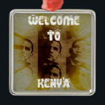 Ornamento De Metal Bem-vindo ao Quênia com Obama Collage<br><div class="desc">Bem-vindos ao Quênia com Obama Collage Uma Declaração Escura e Cultural! 🇰 Abraçar o calor e o espírito do Quênia com a peça de arte "Bem-vindo ao Quênia com Obama Collage". Este trabalho de arte de convite combina uma mensagem de boas-vindas com um nó cultural, fazer-a como uma adição perfeita...</div>