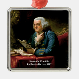 Ornamento De Metal Benjamin Franklin Ornament