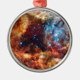 Ornamento De Metal Berçário Estelar R136 Nebulosa Tarântula Foto NASA